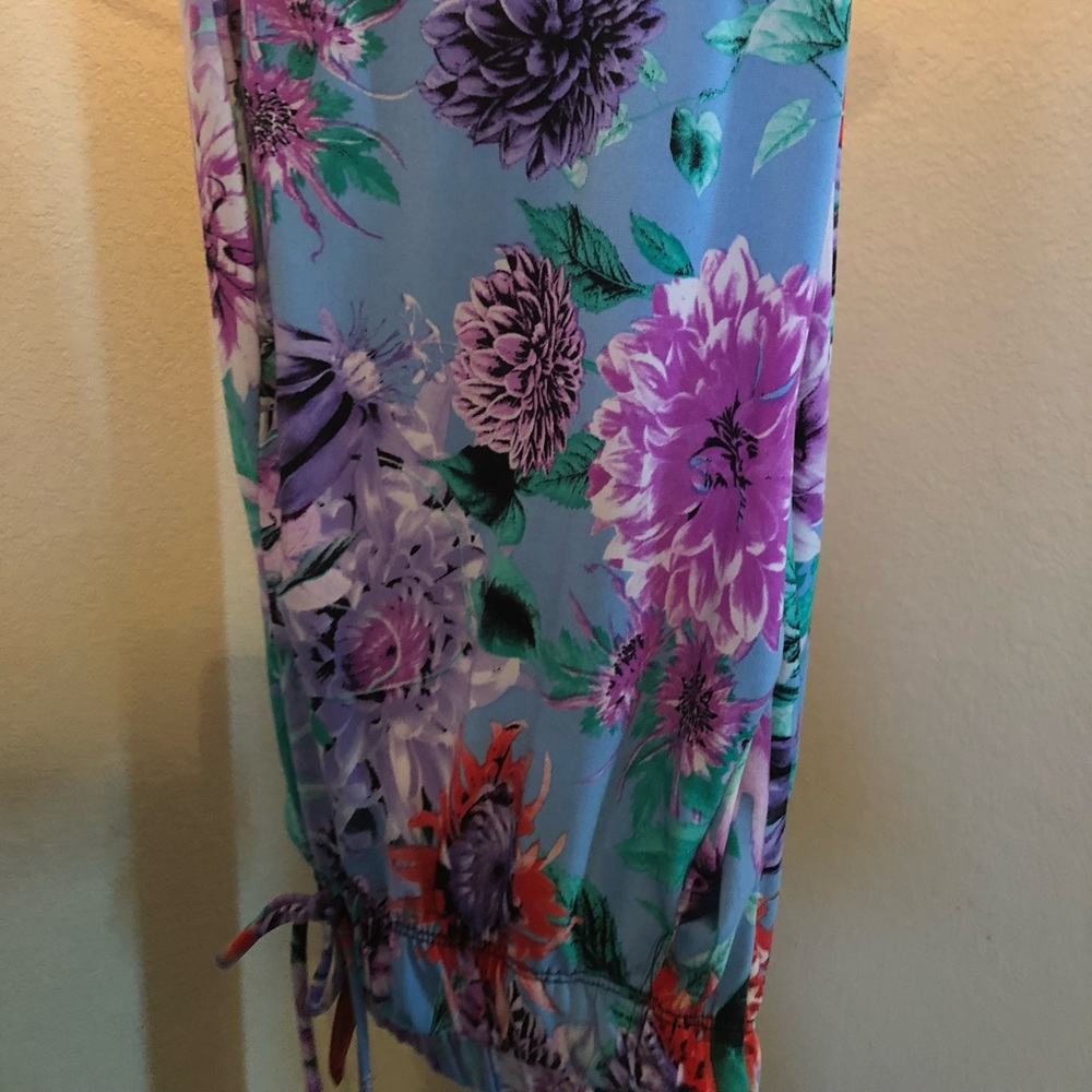 Floral joggers.